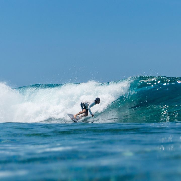 Jorge Figueira riding along an open face